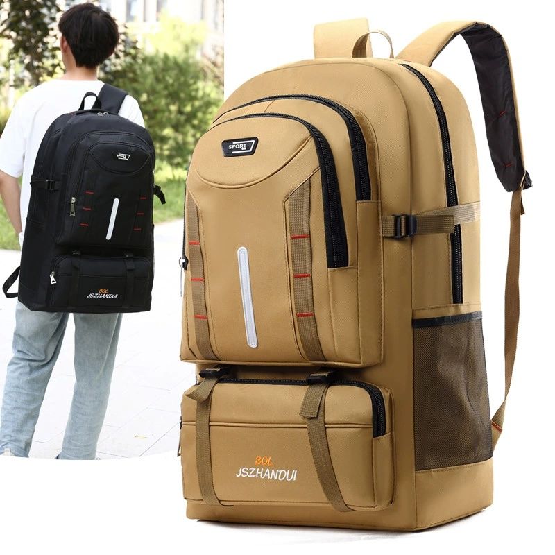 Large Capacity Outdoor Backpack Expandable Travel Luggage Bag Multifunctional Rucksack for Hiking Camping School Business Trip Outdoor Travel
