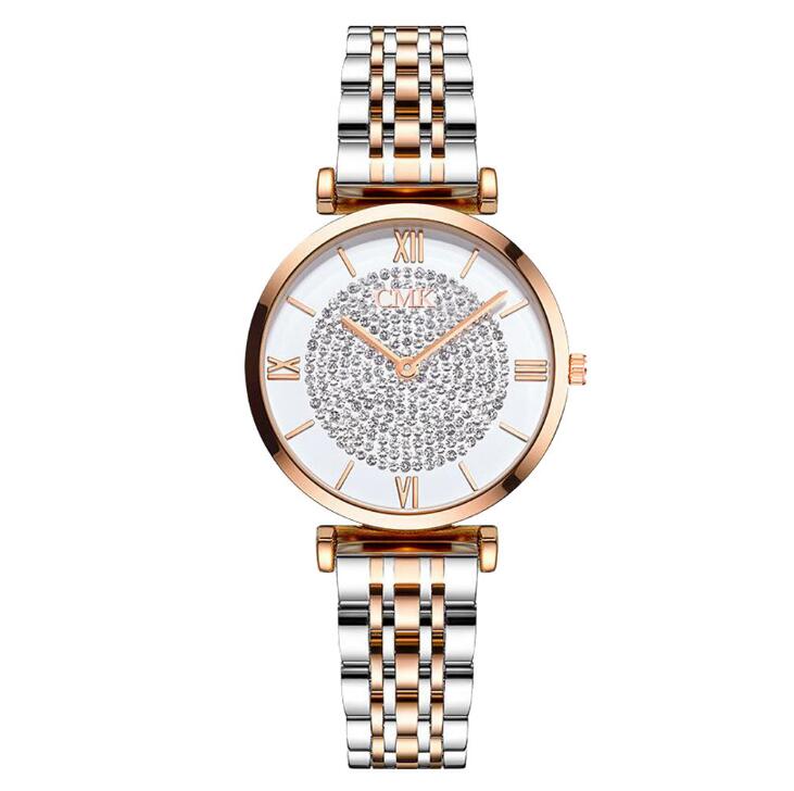 Women's Analogue Quartz Watch with Stainless Steel Strap