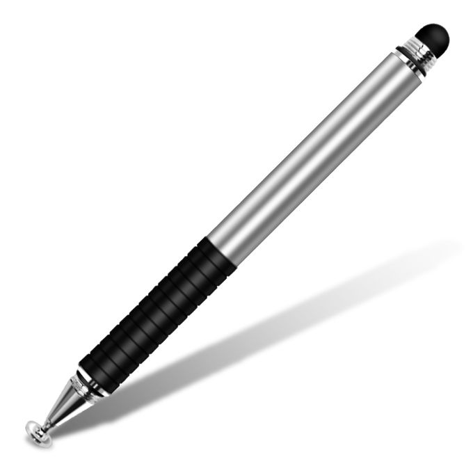 Stylus Universal Touch Screen Pen - Double-Head - Silver
