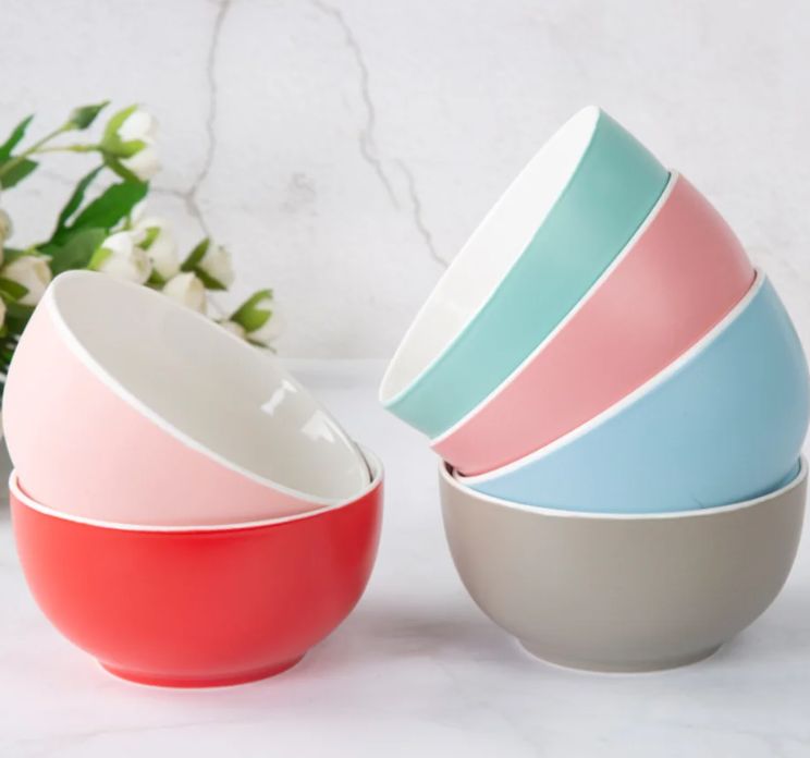 Glazed Ceramic porcelain Cute Kitchenware Ramen, Noodle and Cereal Bowl - XC-09