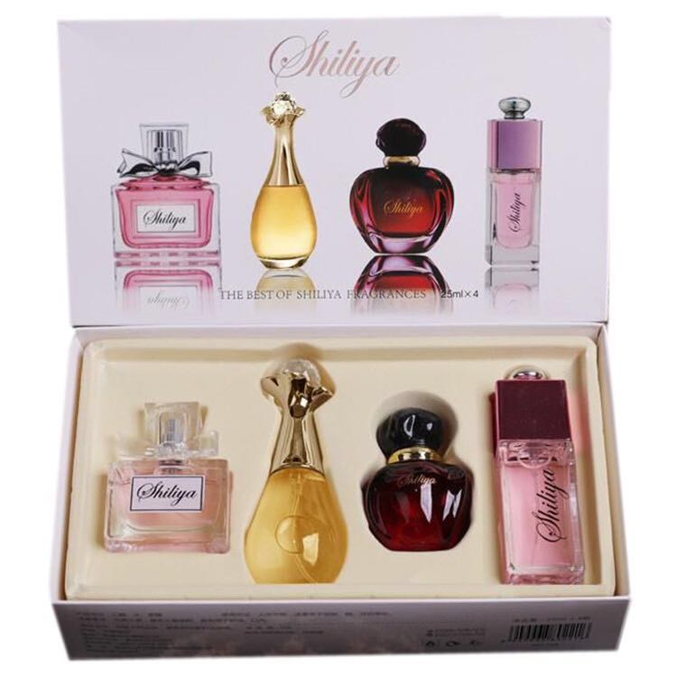 Shiliya 4-Piece Luxury Perfume Gift Set for Women - Variety Fragrance Collection with Eau de Parfum & Eau de Toilette, Perfect Gift for Her