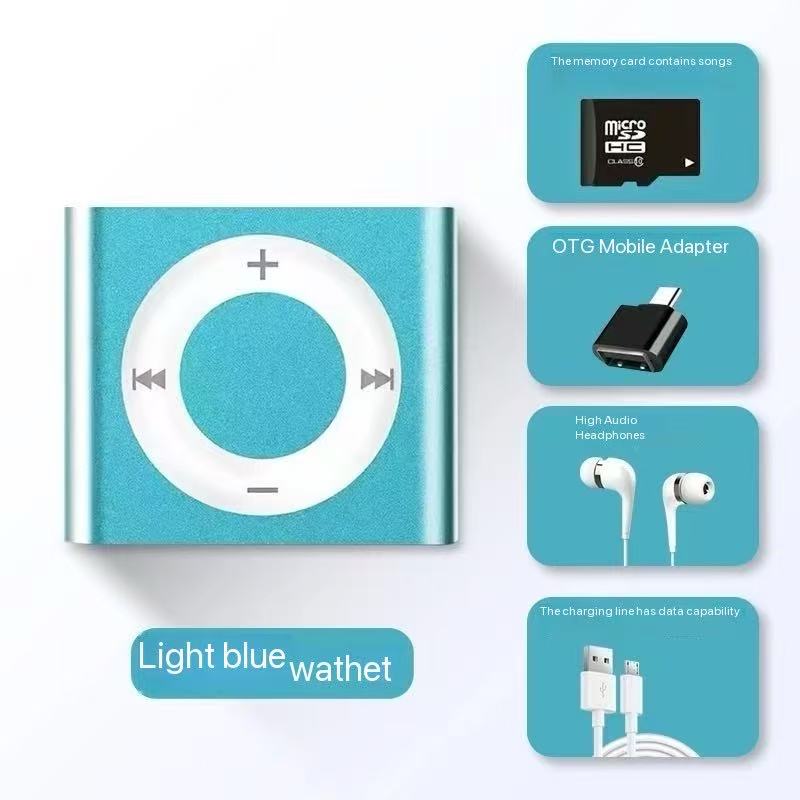 Mini portable MP3 player for students to listen to music, high school English listening exercise, small MP3