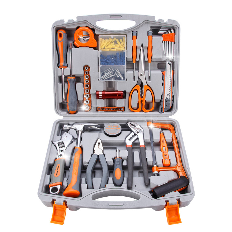 NT-2011 Tool Set-General Household Hand Tool Kit,Auto Repair Tool Set, with Plastic Toolbox Storage Case