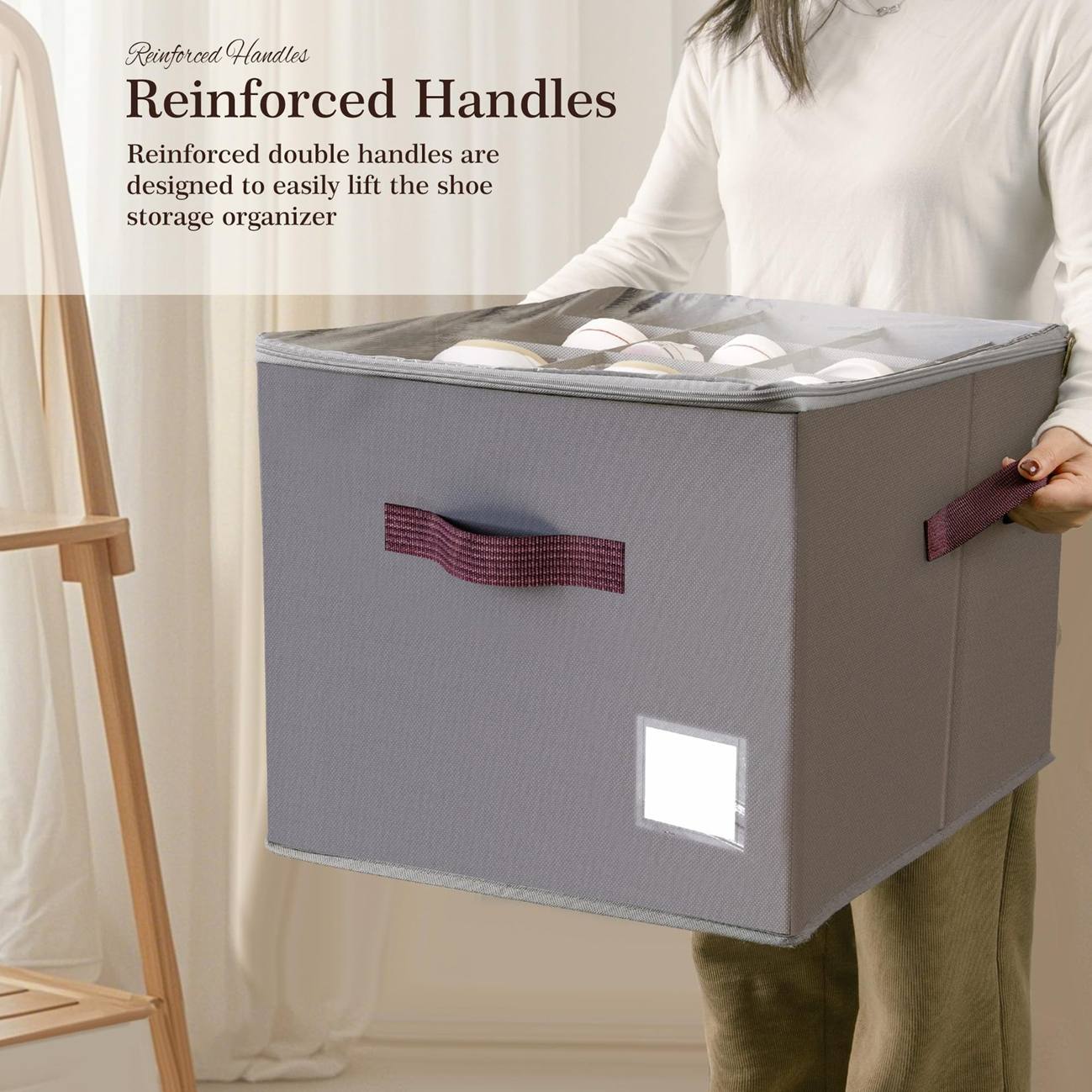 Shoe storage box transparent storage room storage box shoe box household dustproof shoe storage box folding shoe box