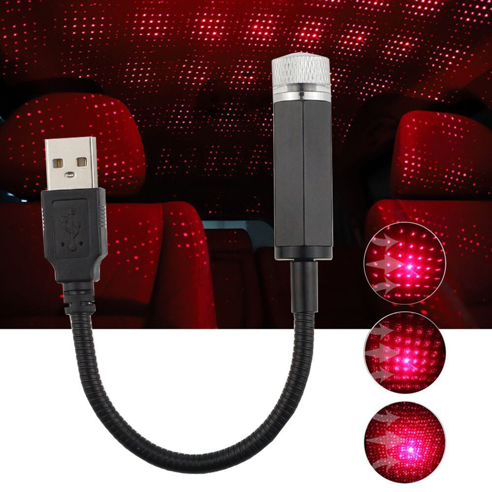 USB Star Sky Lamp，Full of star atmosphere lights car sound control rhythm colorful led atmosphere lights