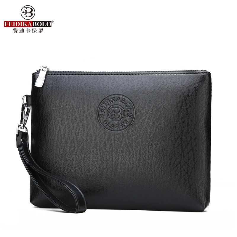 New casual men's handbag pu soft leather men's bag mobile phone bag large capacity wallet 023-3316