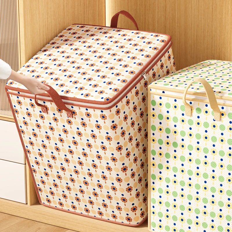 Large Capacity Clothes Storage Bags Closet Organizers Storage Bins Foldable Storage Toy Containers Box Dust-Proof Moving Bag