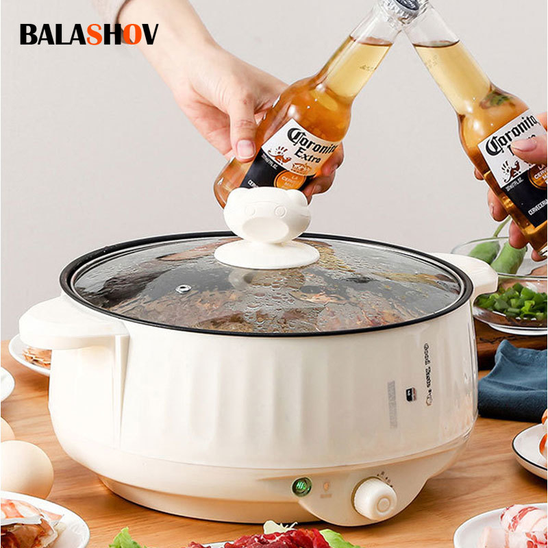 MX-20 Electric Cooker Dormitory Multi Cooker Household Multicooker for Hot Pot Cooking and Frying and Steak Office Easy Cooking 220V