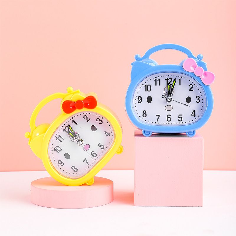 8873 3 Inch Children's Cartoon Bedside Simple Alarm Clock Jumping Seconds Unmute Desk Clock