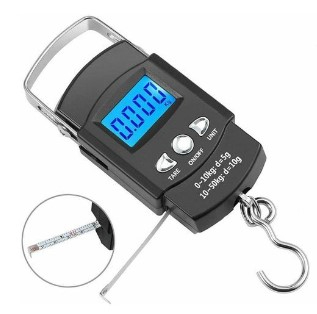 Mini Portable Hook Weight Hanging Scale - Black