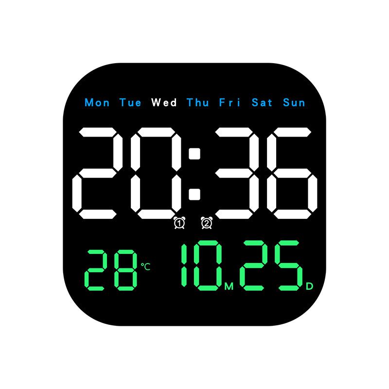 Multifunctional clock LED electronic clock living room fresh wall clock can be hung or stood dual-purpose clock