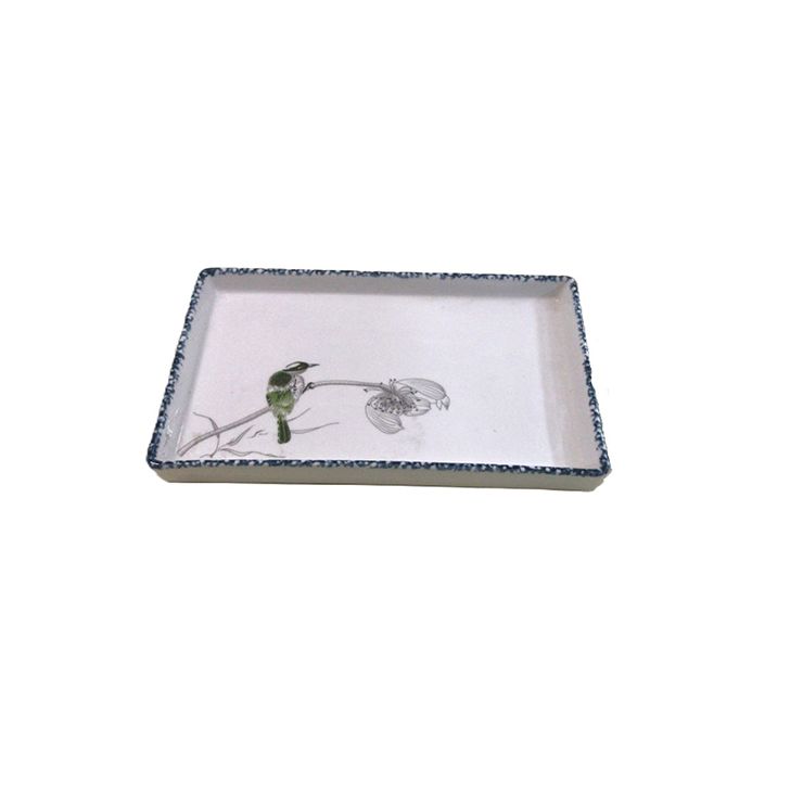 Antique colored rectangle enamel dinner food, fruit, barbecue serving  enamel coated heavy durable ceramic tray plate T-12