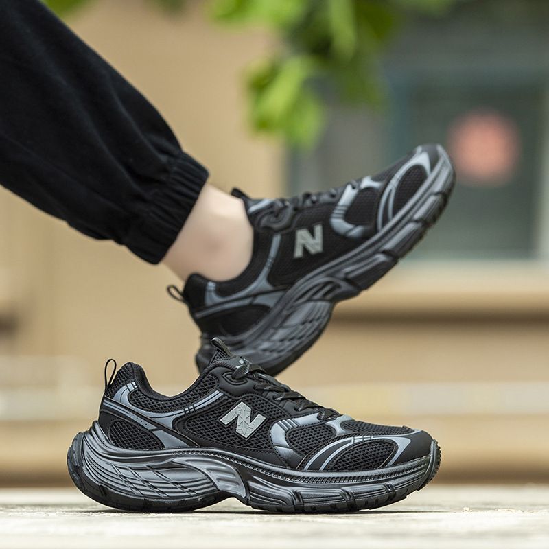 Unisex Chunky Sneakers - Breathable Lightweight Platform Shoes for Men & Women, Non-Slip Sole