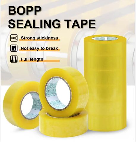 Higher Grade Opp Tapes Uv Resistance Resistant to Moisture Lightweight High Tensile Strength Great Sealing Performance Tape Transparent Custom Strong Single-side Self-adhesive Carton Seal Waterproof Acrylic 45mm*160m