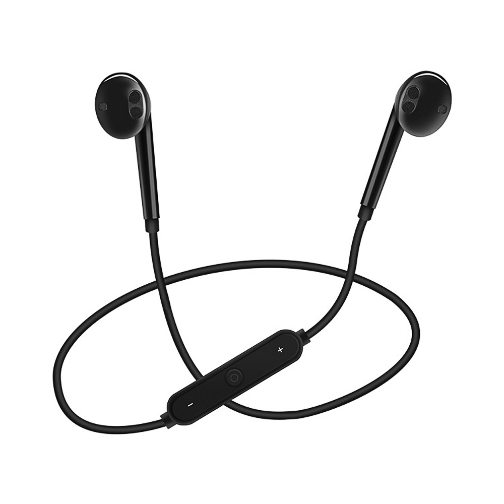 S6 Sport-Ear Neckband S6 Wireless Headphone Bluetooth V4.1 Earphone With Mic Stereo Earbuds HeadsetBlack