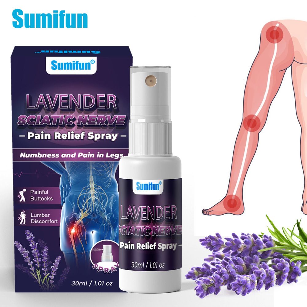 Sumifun New Sciatica Care Spray | Muscles & Joints Soothing Pain Relief Liquid | Natural Herbal Penetrating Health Care Spray for Waist, Back, Legs & Body Discomfort
