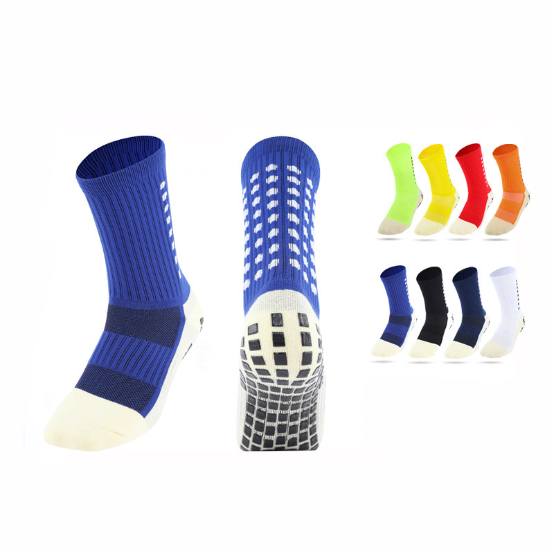 G03 4Pcs Silicone Anti Slip Football Socks Men Women Sport Basketball Grip Soccer Socks