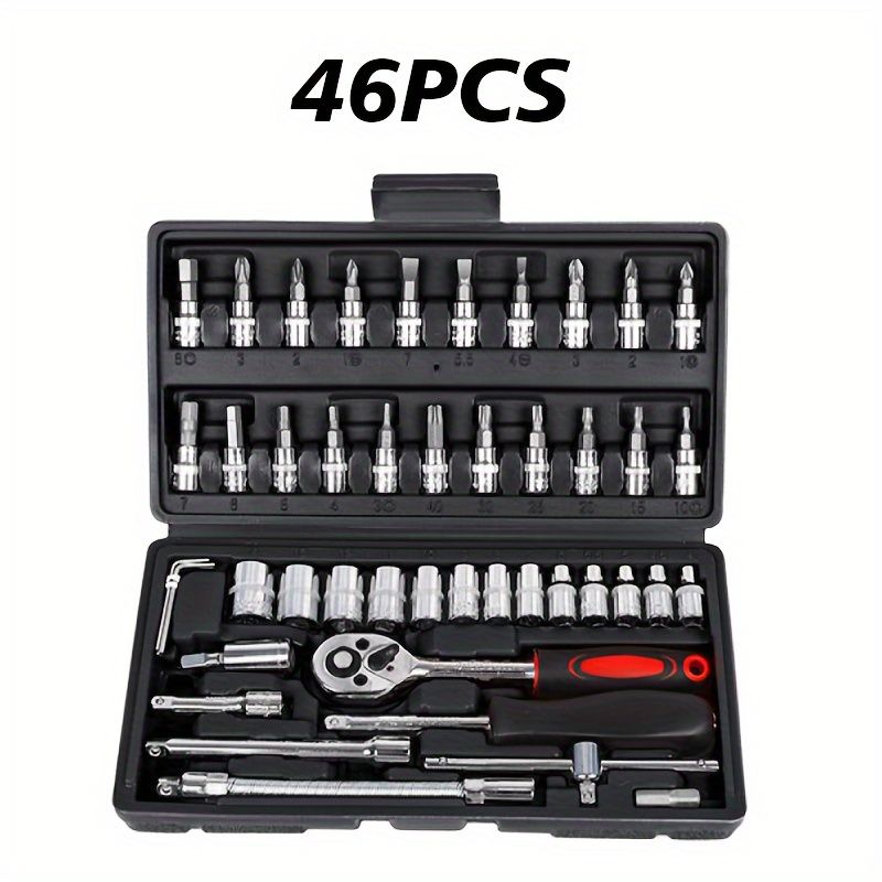 Ultimate Auto Mechanic Tool Kit - Premium Ratchet Torque Wrench & Diverse Screwdriver Set - Ultra-Portable, All-In-One Solution for Car, Bike, & Motorcycle Maintenance