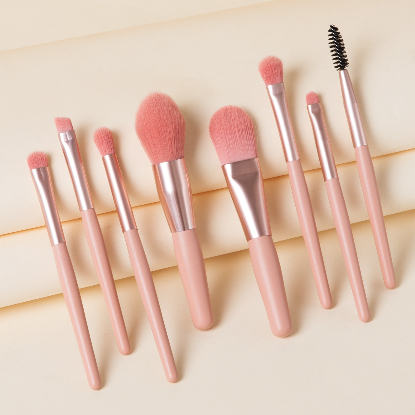 8 Pcs Mini Travel Portable Soft Makeup Brushes Set Eye Shadow Foundation Powder Eyelash Lip Concealer Blush Make Up Brush Set