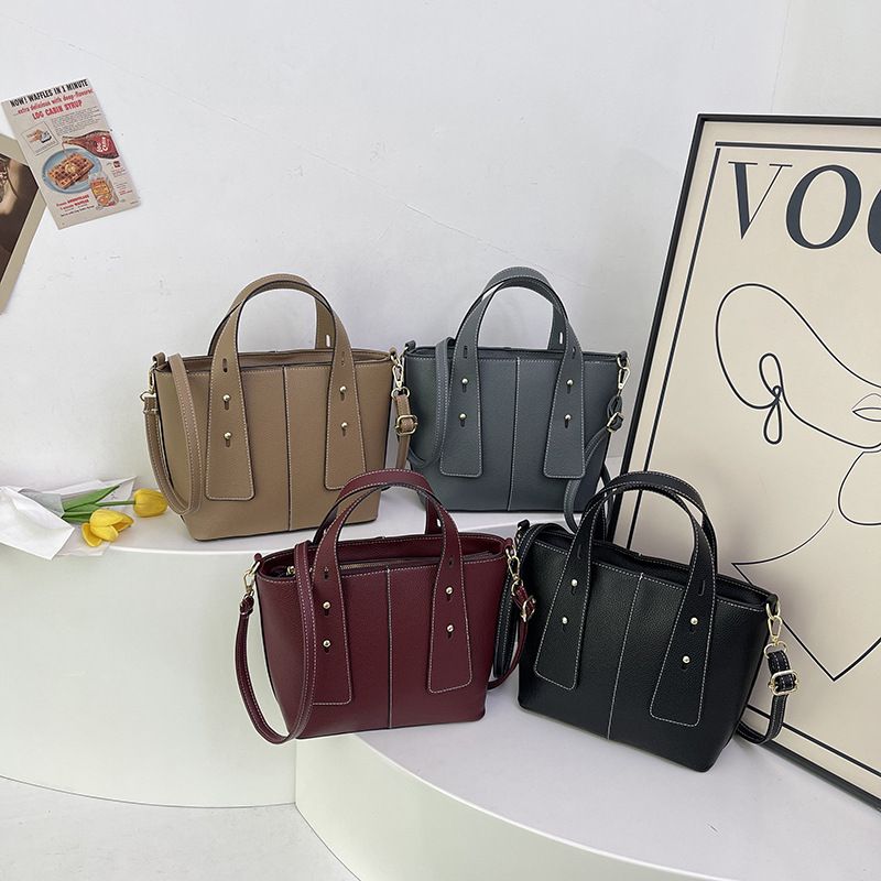 Miss DG 2025 new fashion texture bag casual trend large capacity shopping bag handbag