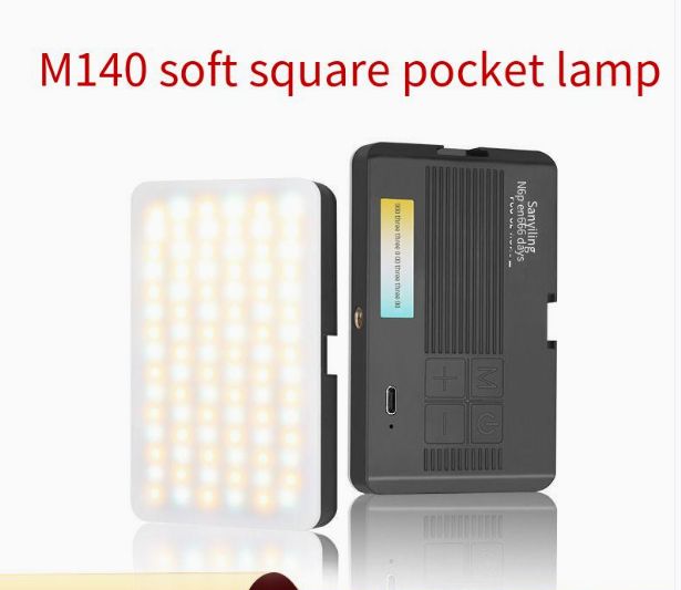 New M-140 soft light mobile fill light, portable pocket light for selfies, handheld RGB photography lighting, outdoor light.