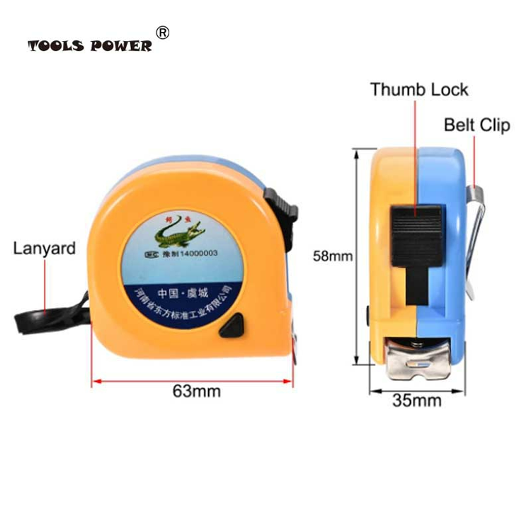 Tool power 1 Set Tape Measure 3 Meter Retractable Round Case 4in Construction Home Use DIY Measurement