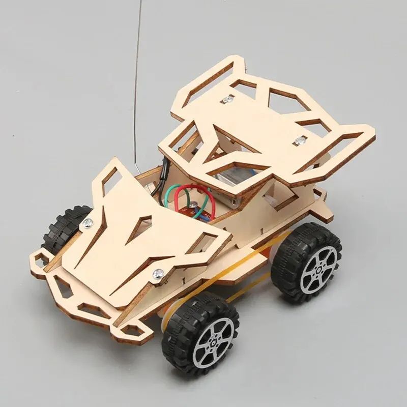 DIY Remote Control Four Wheel Drive Racing Elementary School Students Educational Fun Material Package
