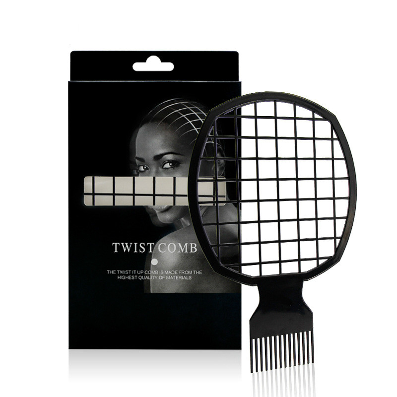Fashion Men's Double Ended Twist Up Comb Professional Curly Hair Dirty Braid Comb Perm Style Comb Twisted Tool New Random