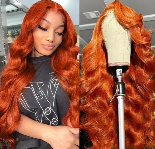 Ohemaa Strands Premium 100 Unprocessed Human Hair 13x4 Straight Reddish Brown Lace Front Wigs Human Hair for Women TospinoMall online shopping platform in GhanaTospinoMall Ghana online shopping