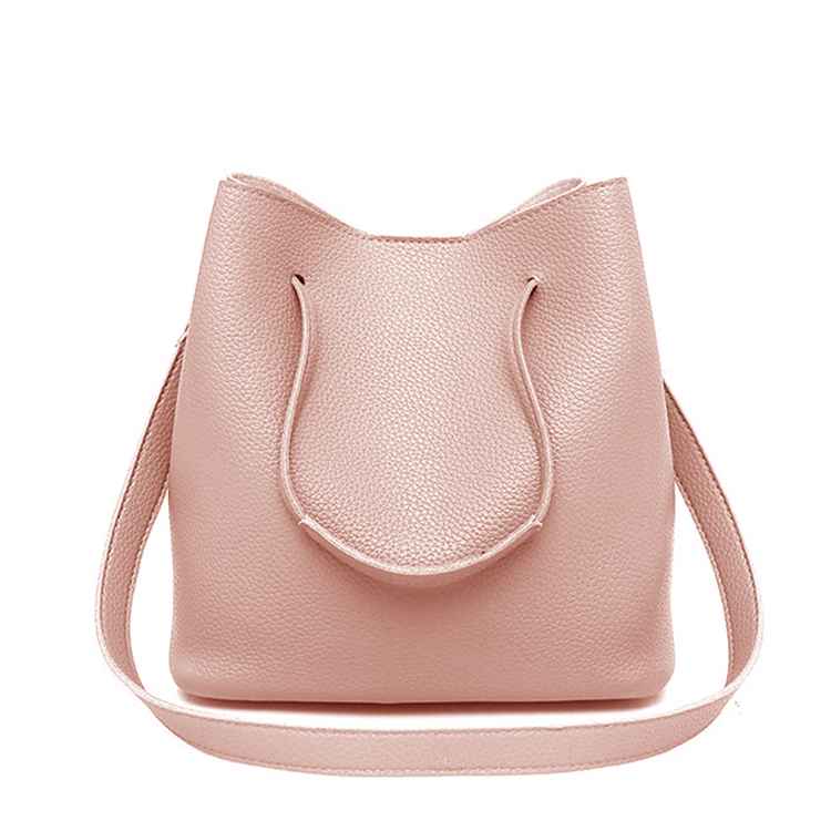 NANO Bags Ladies bags Women Bag Slung Shoulder Bag Four-Piece PU Leather Handbag Polyester Tote Purse Pink 4Pcs/Box
