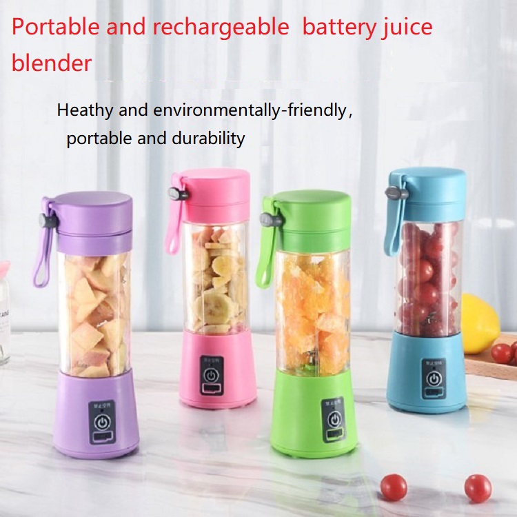 Portable Blender, Smoothie Juicer Cup - four  Blades Fruit Mixing Machine with Detachable Cup /plastic