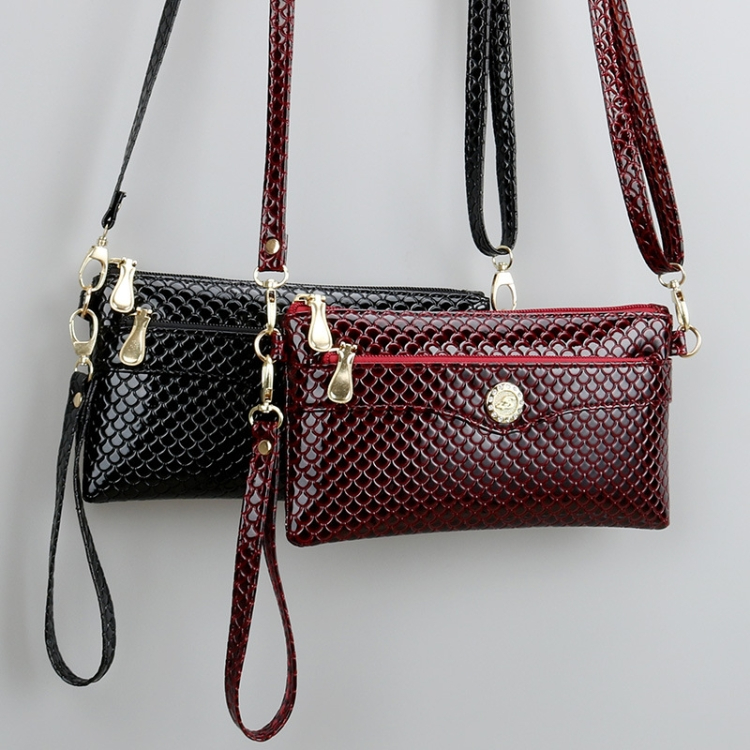 Women's bags black wine red shoulder bags female Handbag mobile phone bag coin purse present Crossbody bag Small square bag CRRSHOP new fashion trend holiday gifts Handbags