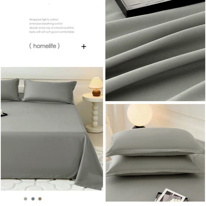 120*230cm ,150*230cm,180*230cm,220*230cm,230*250cm,Bed Sheet pillowcase Aloe vera cotton, washed cotton, bed sheets, plain brushed wool CRRSHOP 48*74cm pillow case free shipping