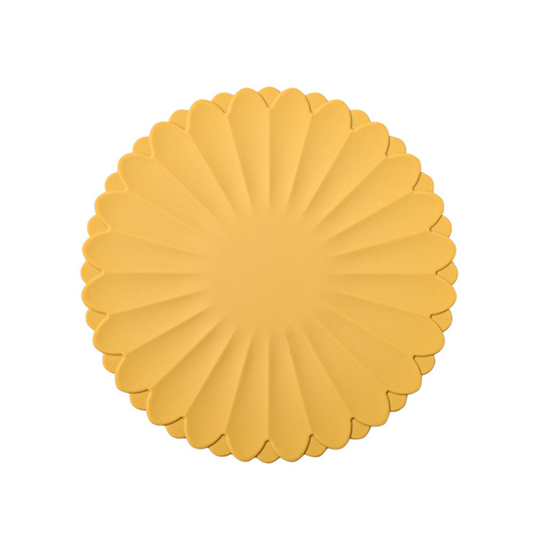 Silicone Mat Coaster Food Grade Material Placemat Non-slip Table Mats Kitchen Accessories Round Cup Mat for Dining Table

