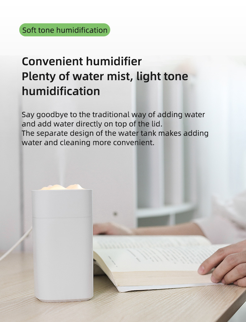 Sifang Snow Mountain Humidifier USB Mini Car Air Purifier Home Humidifier