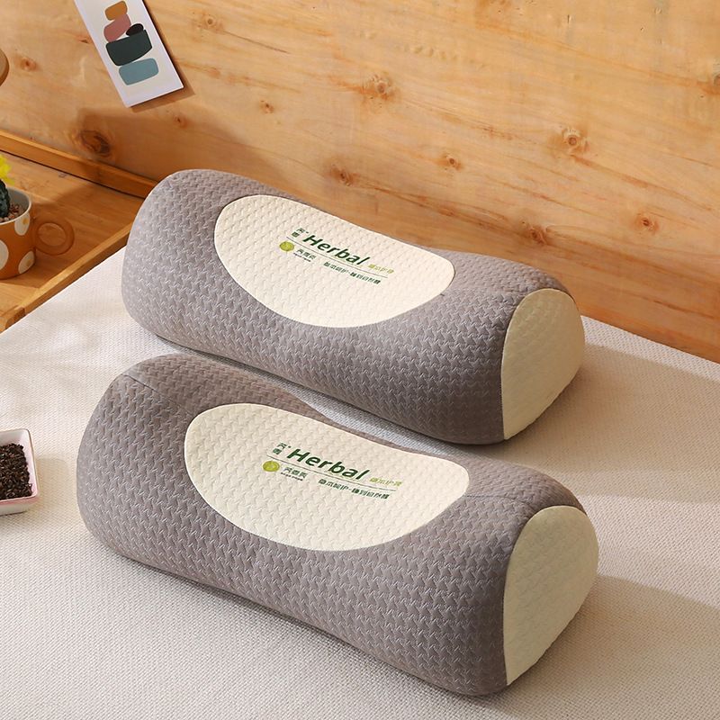 Natural Buckwheat Hull Yuanbao‑Shape Pillow Core, Herbal Neck Support Sleep Pillow for Adults Household Use