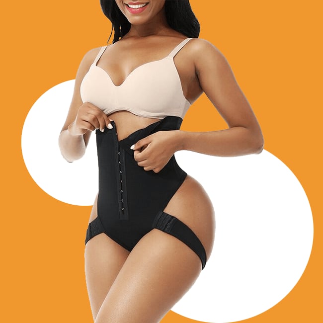 Waist Trainer Women High Waist Tummy Control Postpartum Underwear Sexy Hip Slim Corset Shapewear Fajas Body Butt Lifter Shaperblack