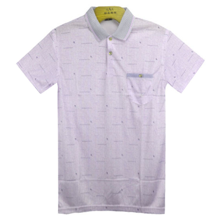 A12 Fashion Men's fashion casual cotton sports short-sleeved T-shirt polo shirt