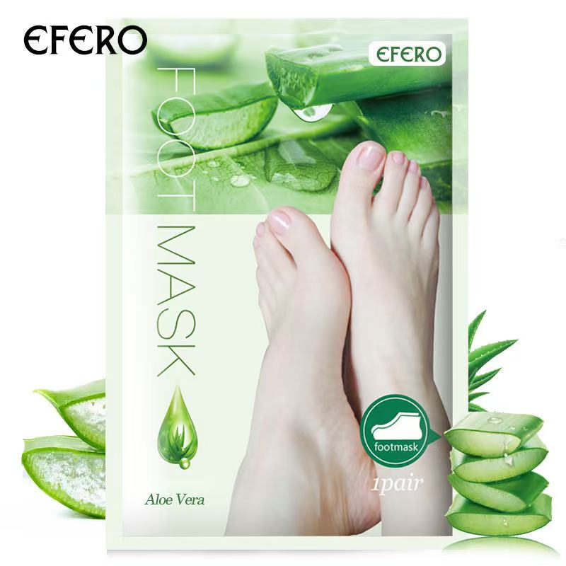 Aloe Vera Foot Mask Peeling for Legs Feet Mask Scrub Exfoliating Socks for Pedicure Anti Crack Heel Remove Skin Foot PatchAloe Vera