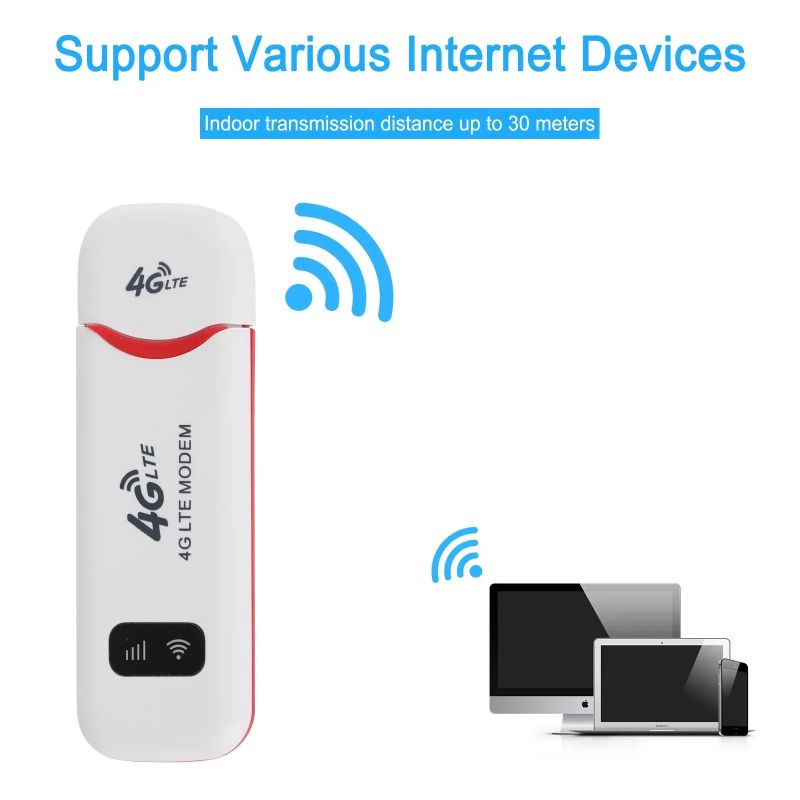 4G LTE Wireless USB MIFI/UFI Dongle Mobile Broadband 150Mbps Modem Stick 4G Sim Card Wireless Router Home Office Wireless WiFi Adapter