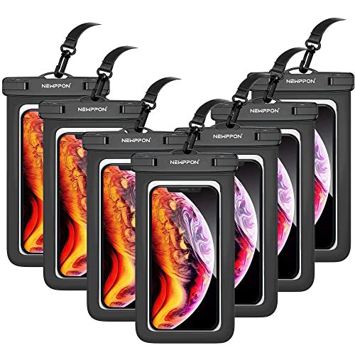 Large waterproof mobile phone bag mobile phone waterproof case swimming hanging neck mobile phone bag touch screen lanyard mobile phone bag universal waterproof dry bag suitable for iPhone 15 14 13 12 Pro Max Plus, Samsung Galaxy Note S23 Ultra underwater mobile phone case, can be used as beach pool waterproof