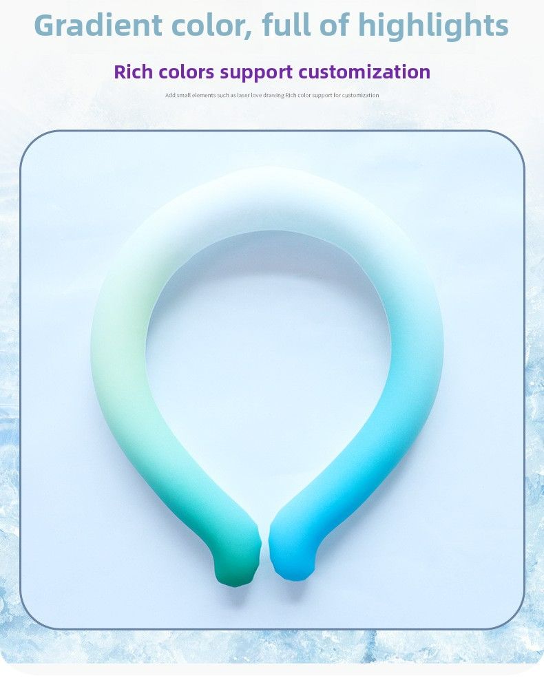 Summer product new upgrade  hot-selling gradual change neck ice ring unisex ice collar cooling ring