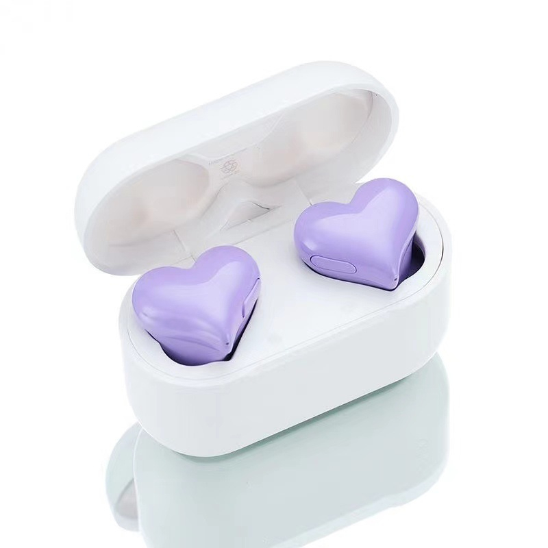 Heartbuds Heart-shaped Headphones Heart Girl In-ear Wireless Bluetooth Noise-cancelling Headphones Bluetooth Headset Earphones