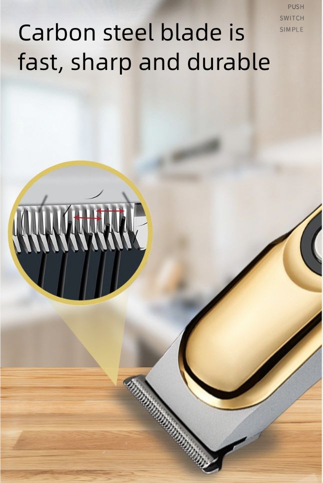 Hair Cutting Tools New Oil Head Electric Hair Clipper Digital Display Electric Push Clipper Professional Portable Mini Hair Clipper Carving Hair Clipper