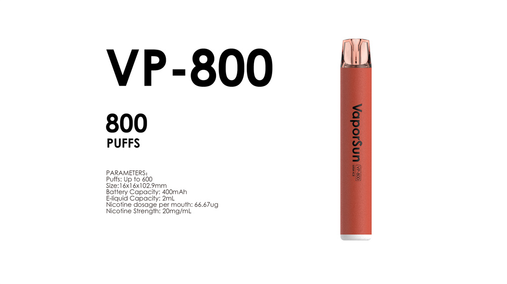 10PCS=1 box VaporSun vp-800 Vape Disposable e-cigarette 600 puffs Vaper