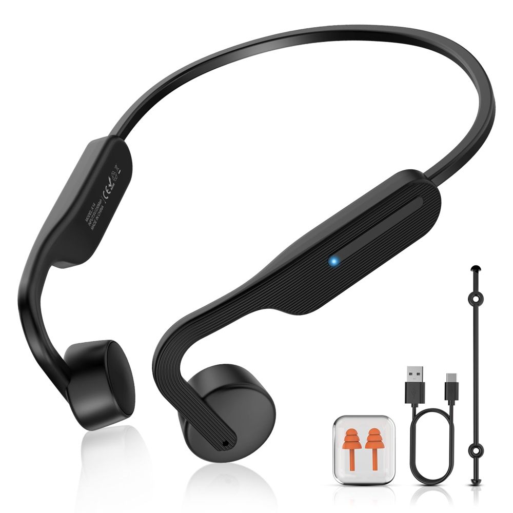  Conduction Headphones Wireless Headphones Bluetooth 5.3 Open Ear Headphones 10H Playtime Sports Earphones with Mic, IPX6 Waterproof Headset for Running,Cycling, Hiking, Driving