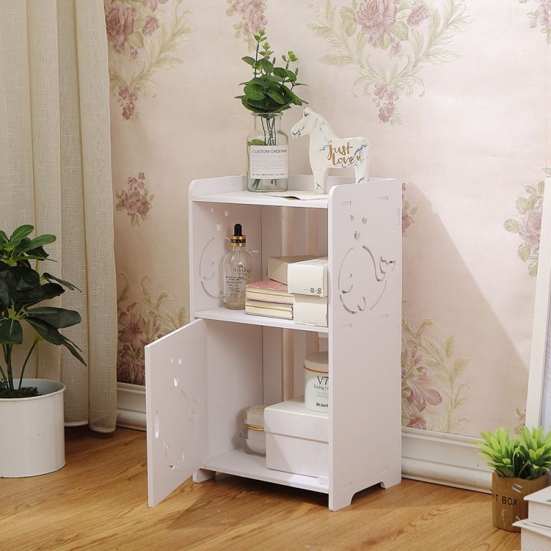 Mini Home bedside table, European style simple bed cabinet, bedroom bedside storage cabinet, home storage cabinet Corner Cabinet Mini cabinet