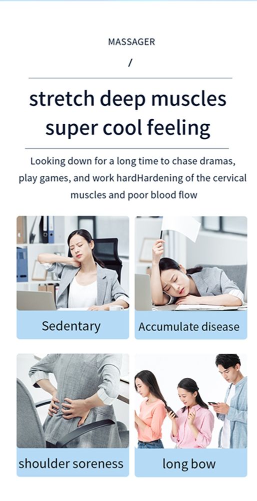Cross border remote portable pocket massage patch pulse cervical massager, back waist leg mini massager