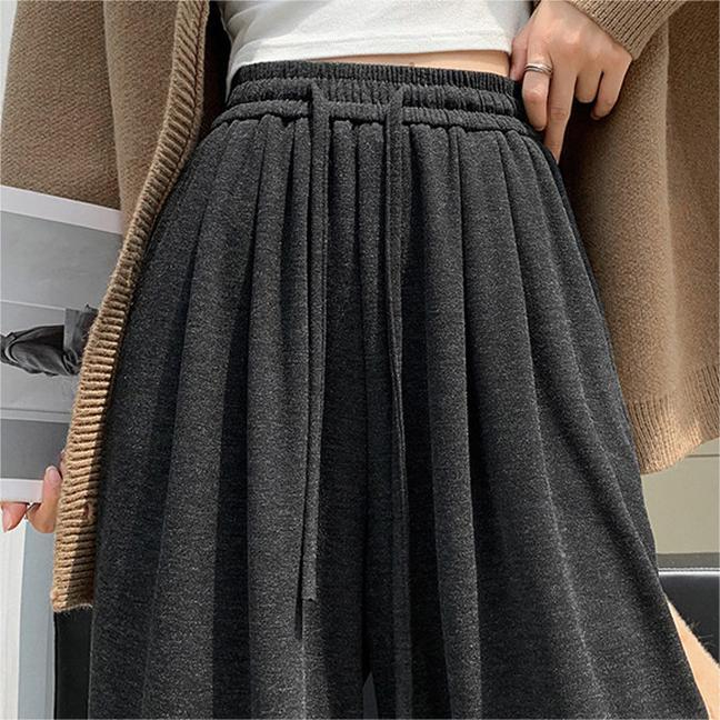 XXK257-1688HJ01 Women's Autumn New High Waist Drop Long Pants Casual Comfortable Wide Leg Pants