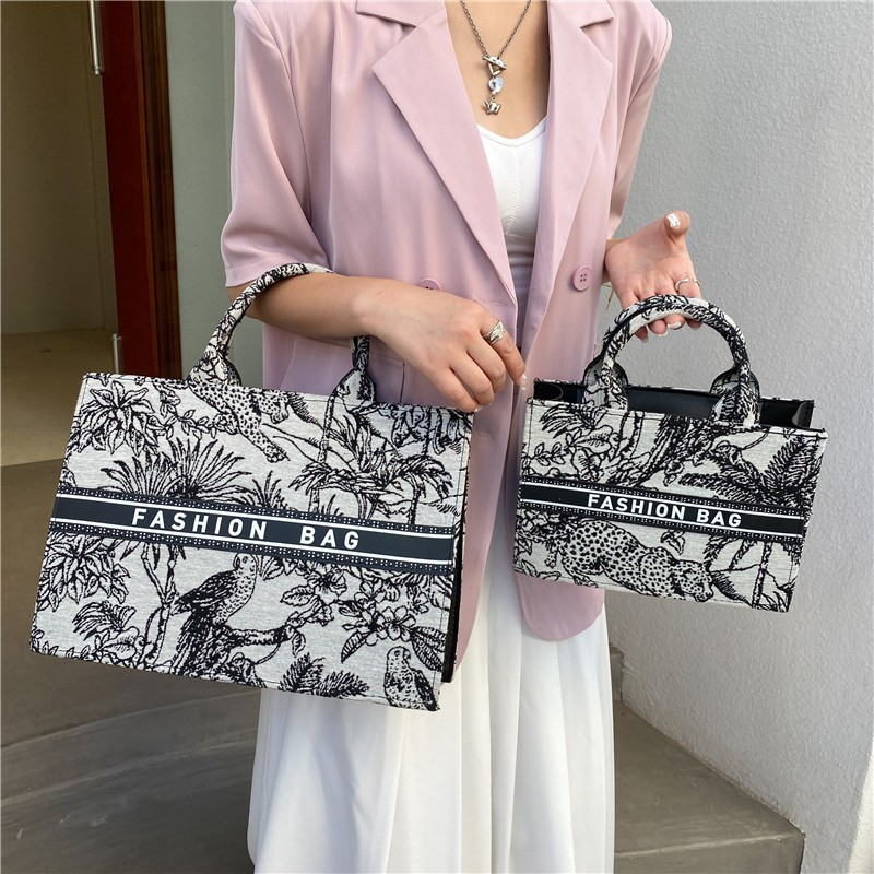 5077 Women's Fashion Large Capacity Utility Canvas Tote Bag Small Tote Bags